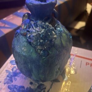 Hand Crafted Fairy/Witch Bottle! Adorned with Crystals, Gemstones, & More!